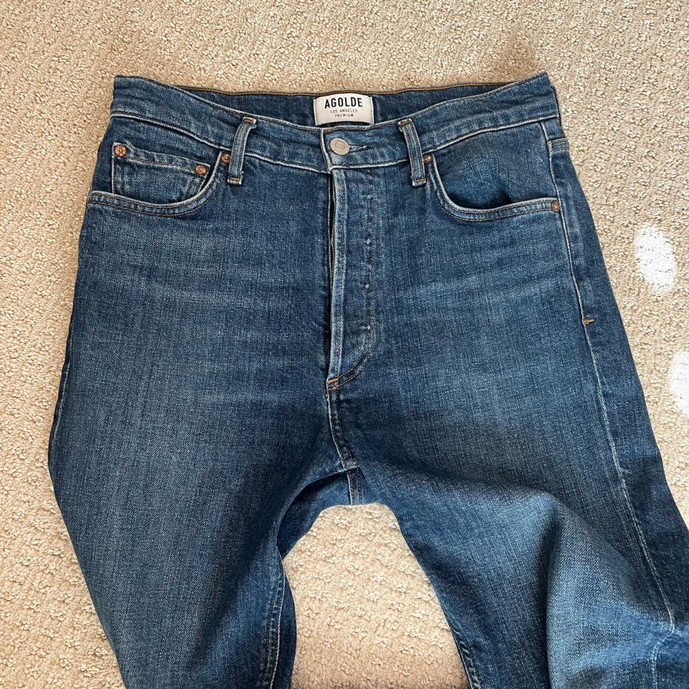 Agolde Women’s Indigo Slim Straight Jeans